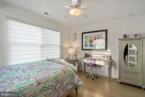 a view of a room with a wooden walls