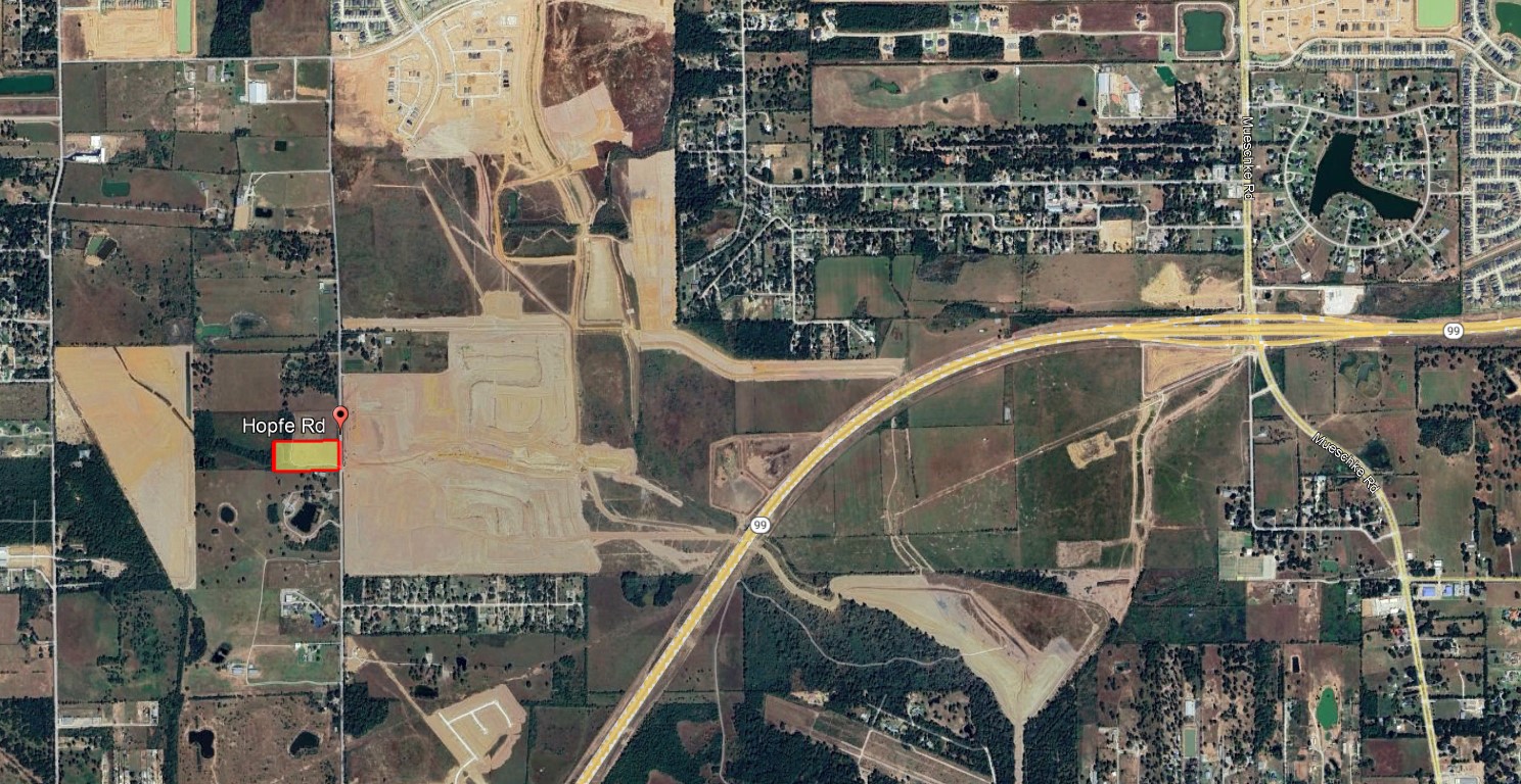 North View with Grand Parkway (99) to the South East