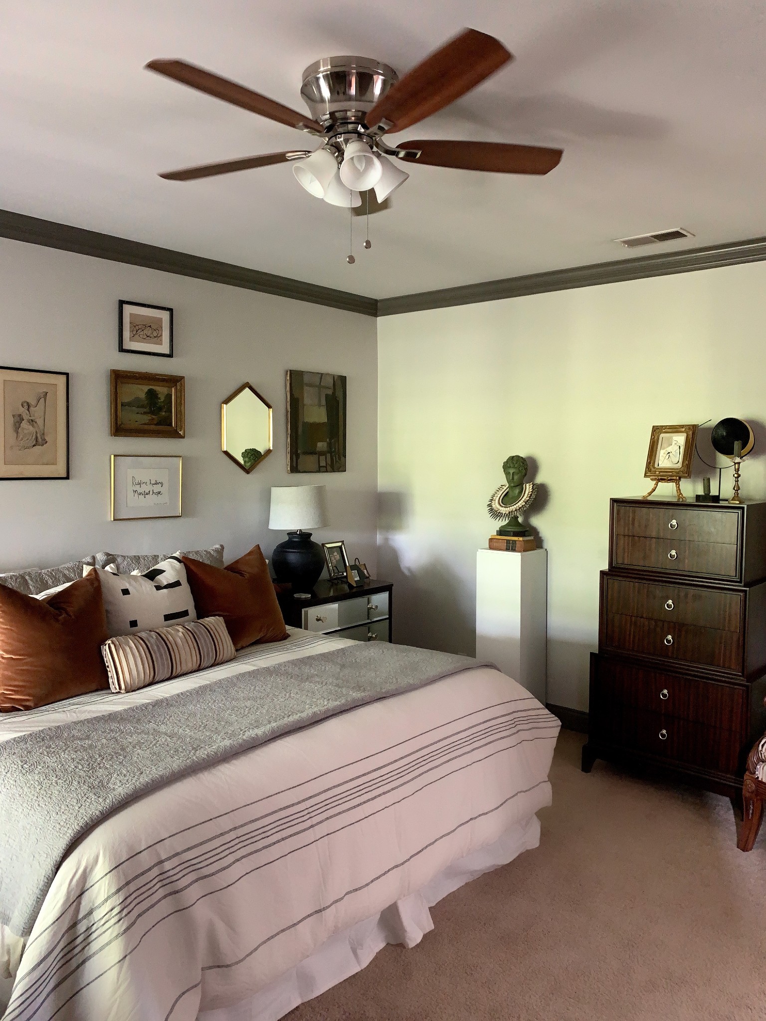 329 Wandering Circle Franklin, TN 37067 - Photo 13 of 23 a bedroom with double bed and a chandelier