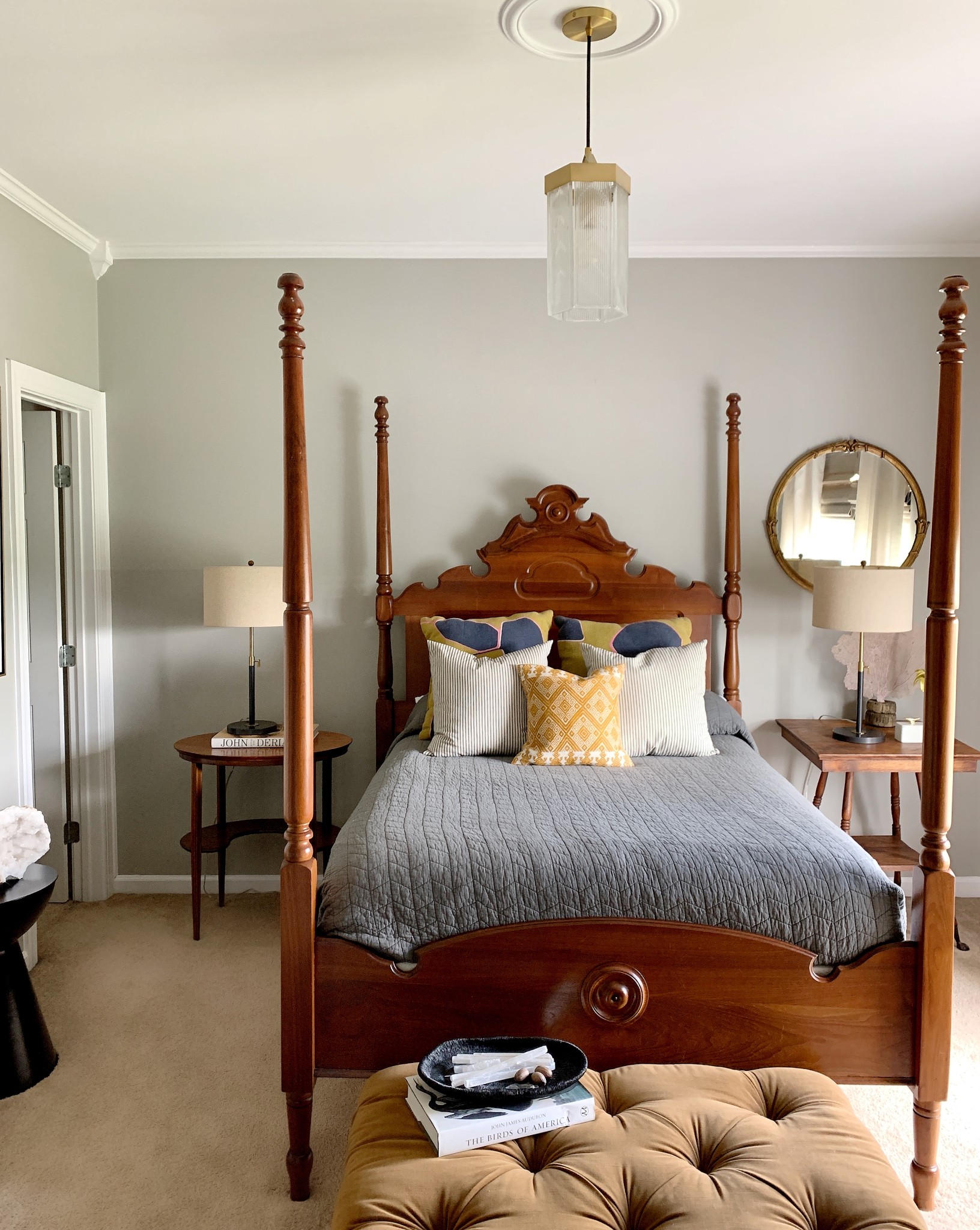 329 Wandering Circle Franklin, TN 37067 - Photo 16 of 23 a bedroom with a bed and a chandelier