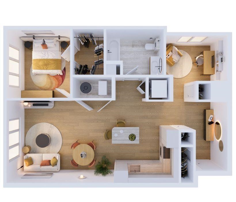 228 Park Avenue, Unit 305 East Rutherford, NJ 07073 - Photo 11 of 11 a picture of a bathroom with a sink and a mirror