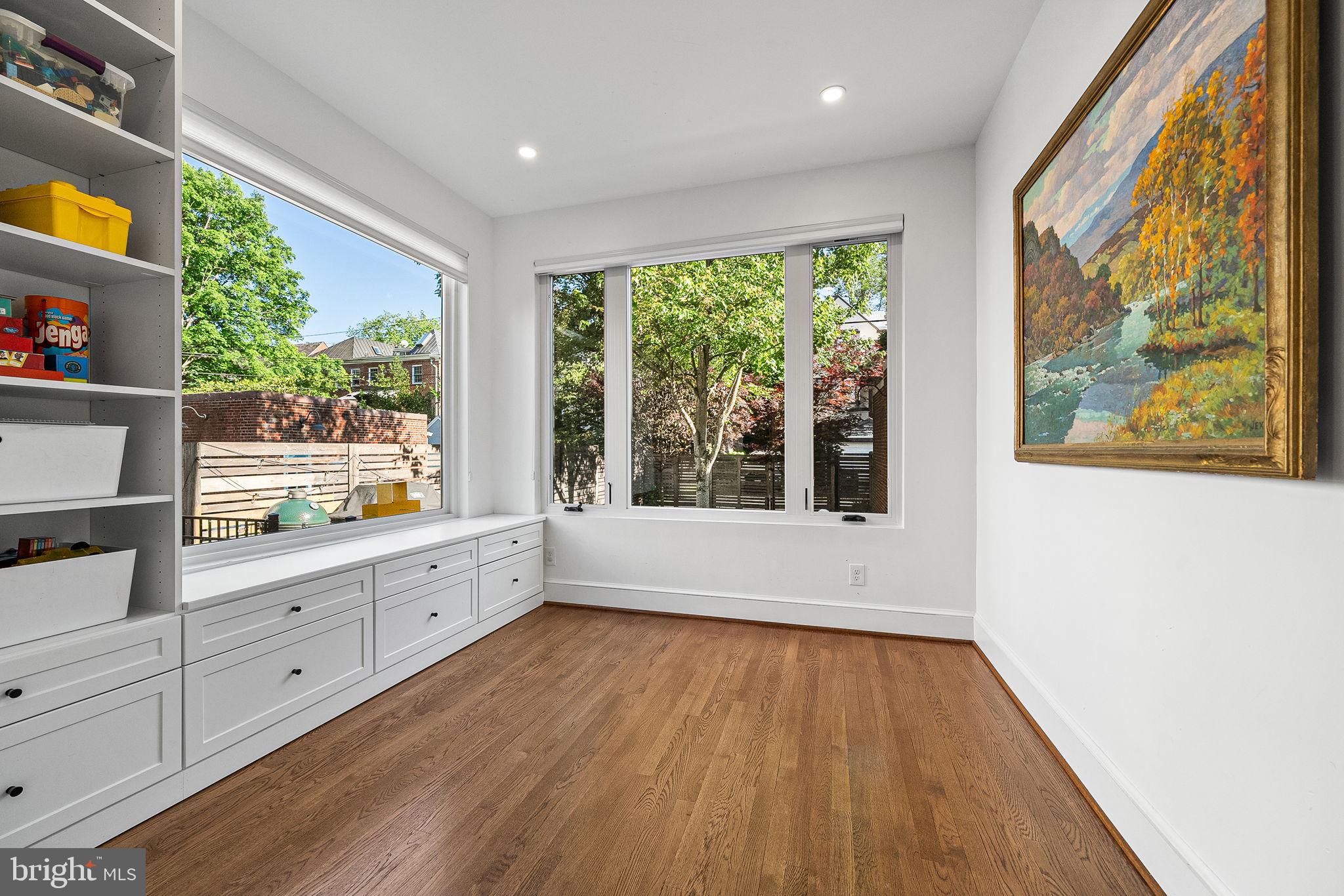 3624 Warren Street Northwest Washington, DC 20008 - Photo 12 of 77 Den, playroom or office with a great view of the y