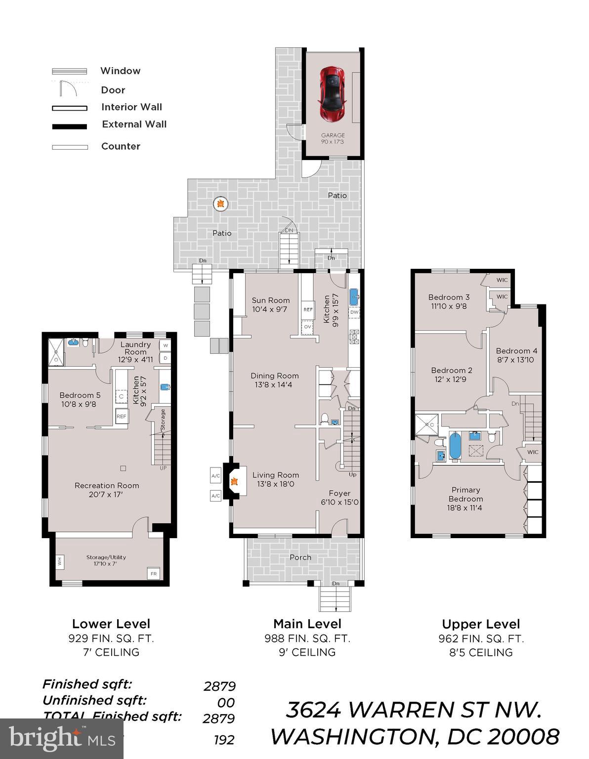 3624 Warren Street Northwest Washington, DC 20008 - Photo 77 of 77 Floorplan