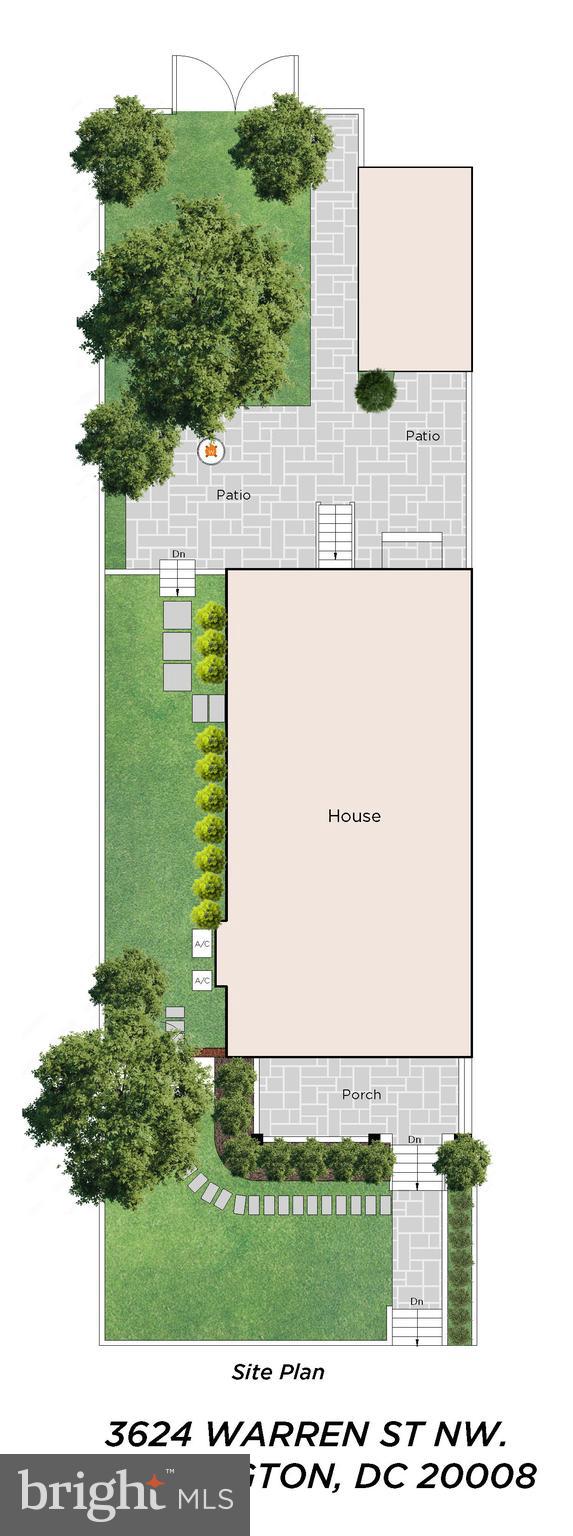 3624 Warren Street Northwest Washington, DC 20008 - Photo 46 of 77 Site plan