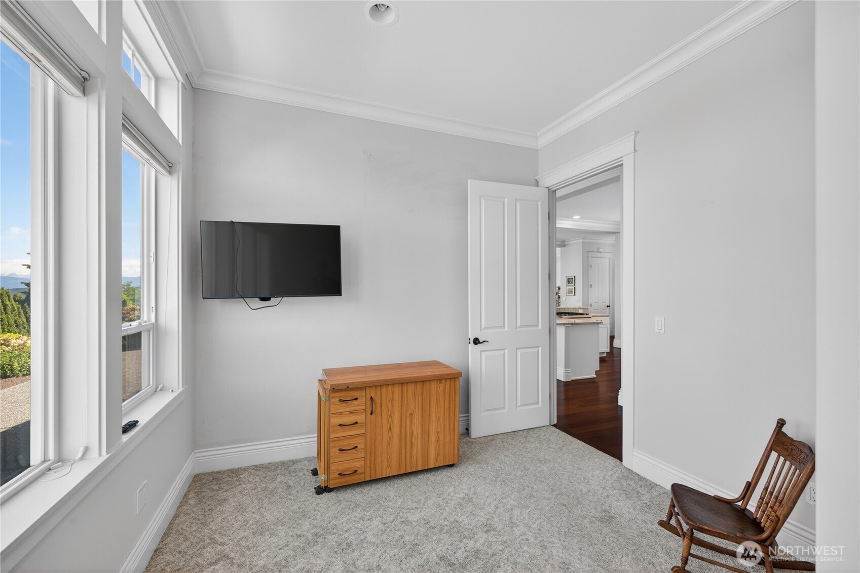 1908 29th Place Anacortes, WA 98221 - Photo 21 of 40 a view of room with furniture and flat screen tv