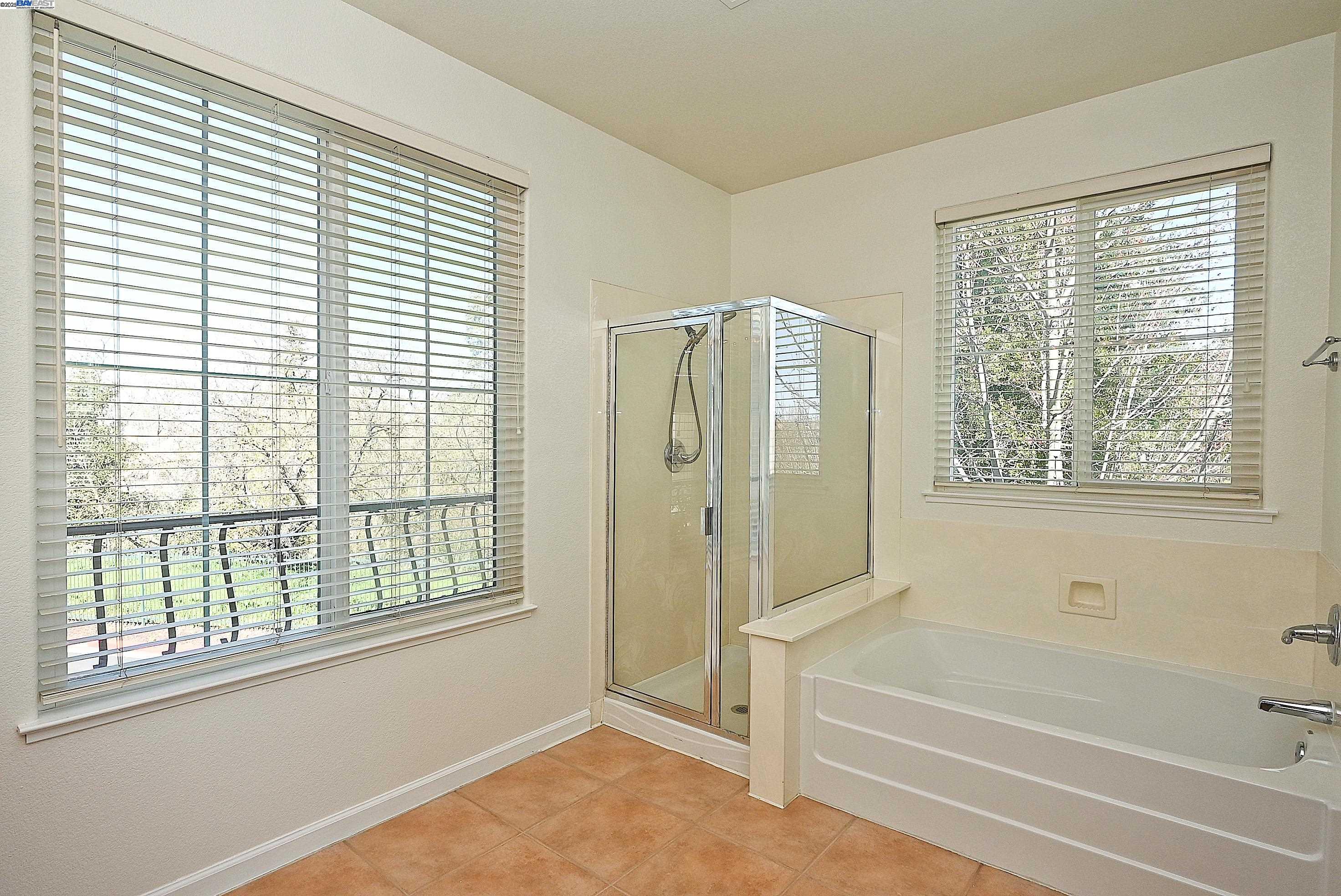 4189 Tessa Place Pleasanton, CA 94566 - Photo 23 of 41 a bathroom with a bathtub and a shower