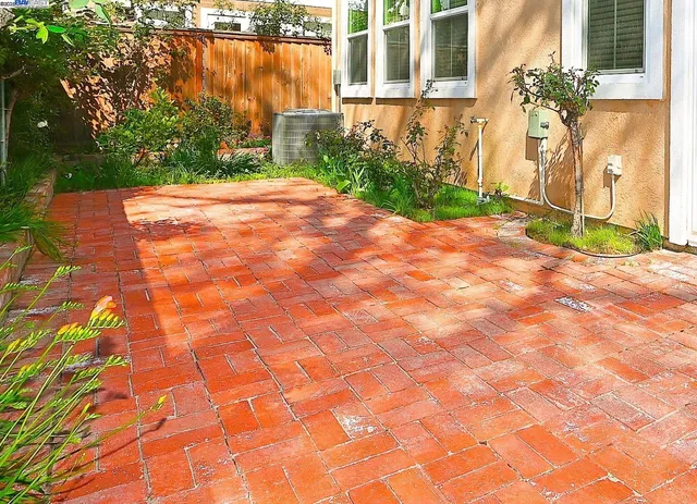 a house view with a garden space