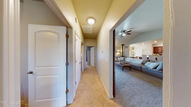 a view of living room and bedroom