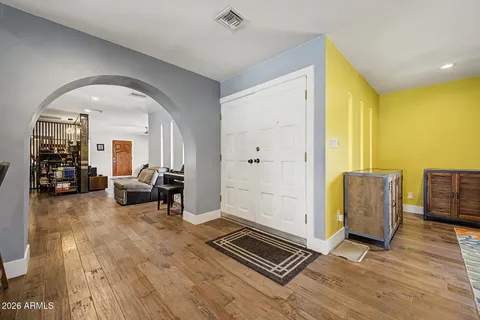 a kitchen with granite countertop lots of counter top space
