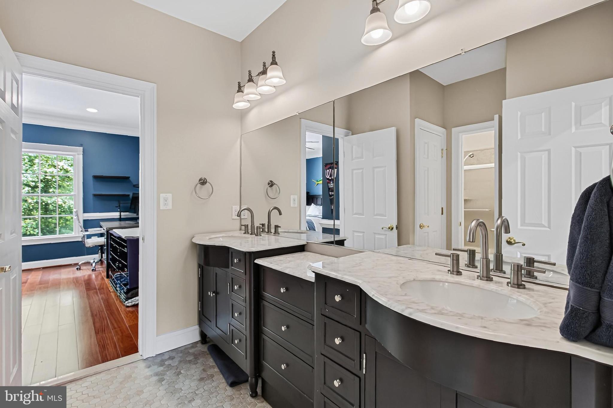 8836 Rommel Drive Lorton, VA 22079 - Photo 65 of 133 Jack & Jill Bath-Dual Vanity Stone countertops