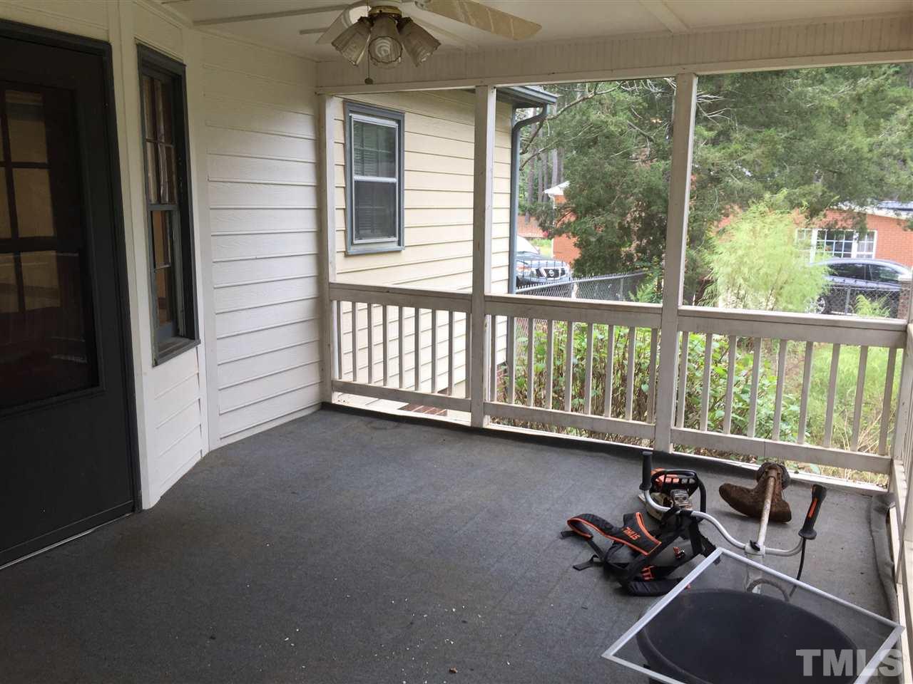 3213 Banks Road Raleigh, NC 27603 - Photo 11 of 16 Large screened in back porch! 16 x 12