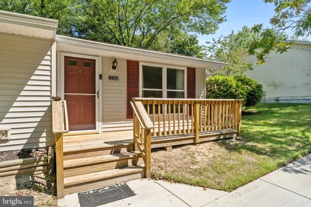 a view of a house with a deck