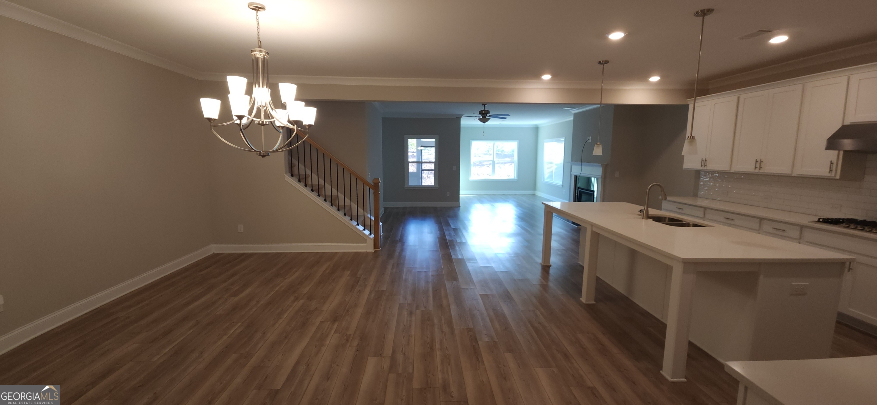 2606 Dorset Lane Grayson, GA 30017 - Photo 5 of 24 a view of a house with stairs and wooden floor