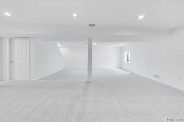 a view of an empty room