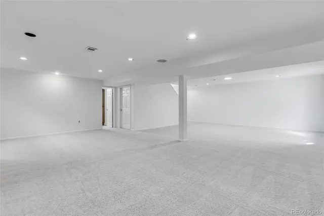 a view of an empty room