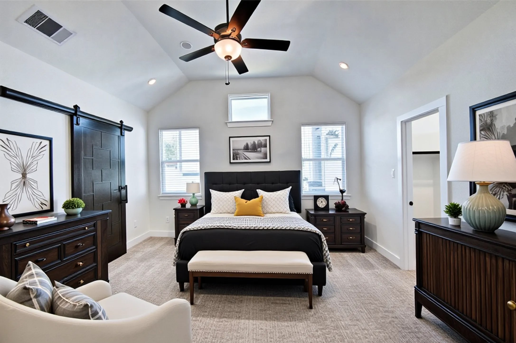 7643 Meadow Mouse Lane Katy, TX 77493 - Photo 16 of 35 a bedroom with a bed and furniture