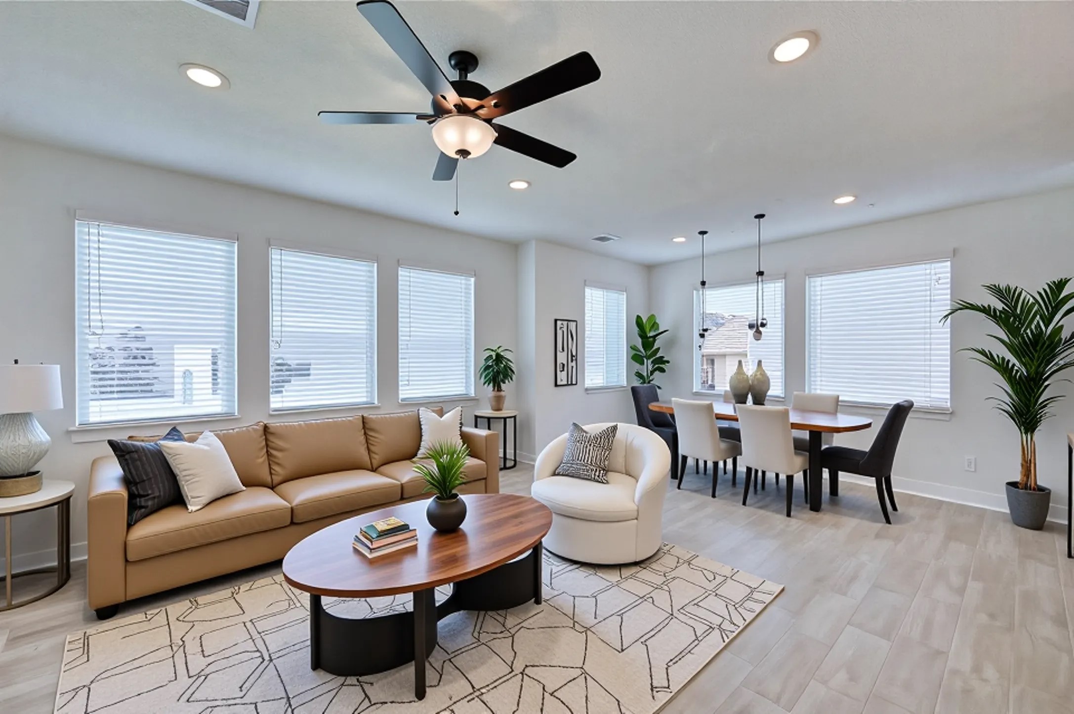 7643 Meadow Mouse Lane Katy, TX 77493 - Photo 4 of 35 a living room with furniture and a large window