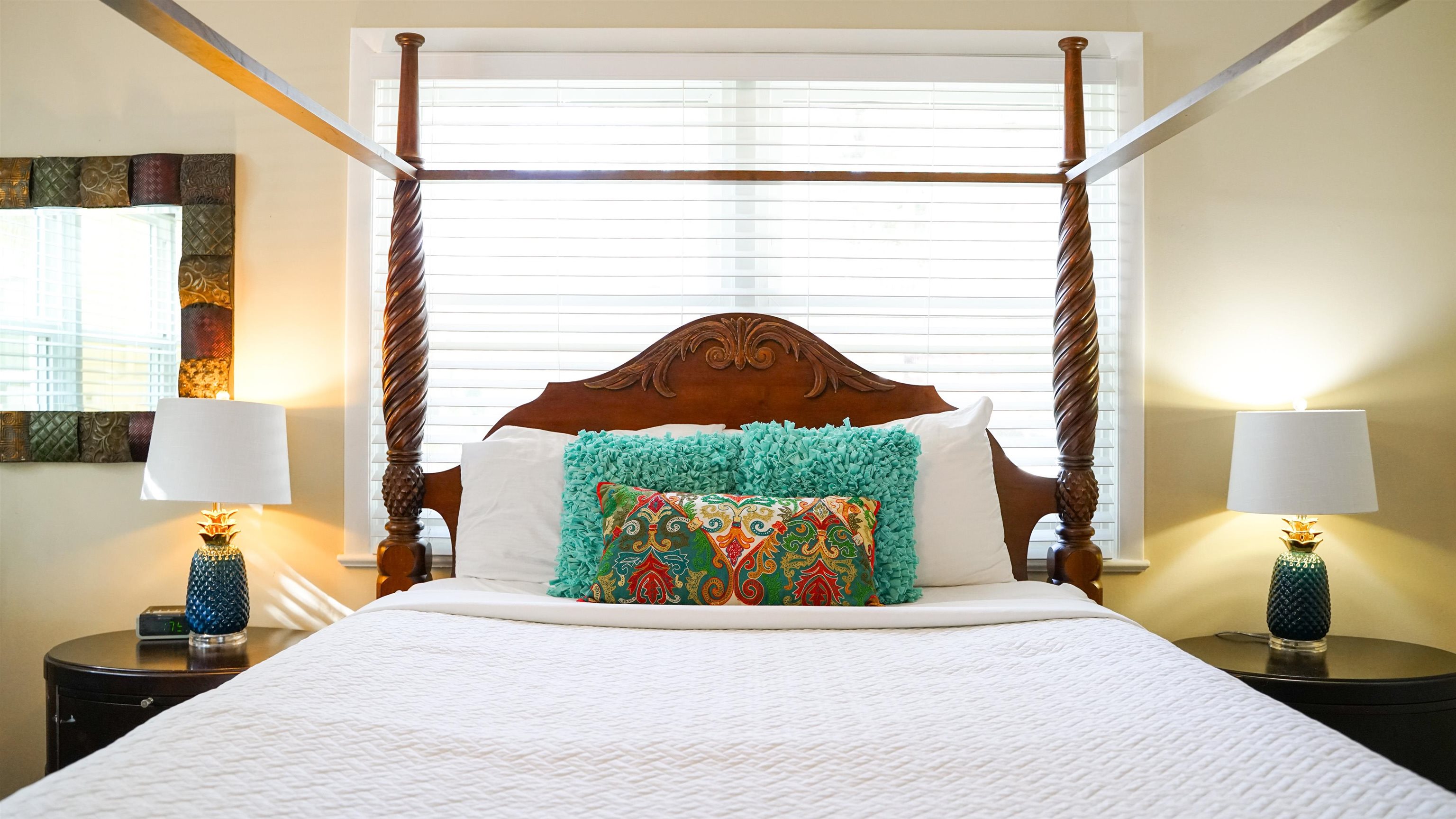 14 Sanchez Avenue, Unit B St. Augustine, FL 32084 - Photo 30 of 30 a bedroom with a bed and window