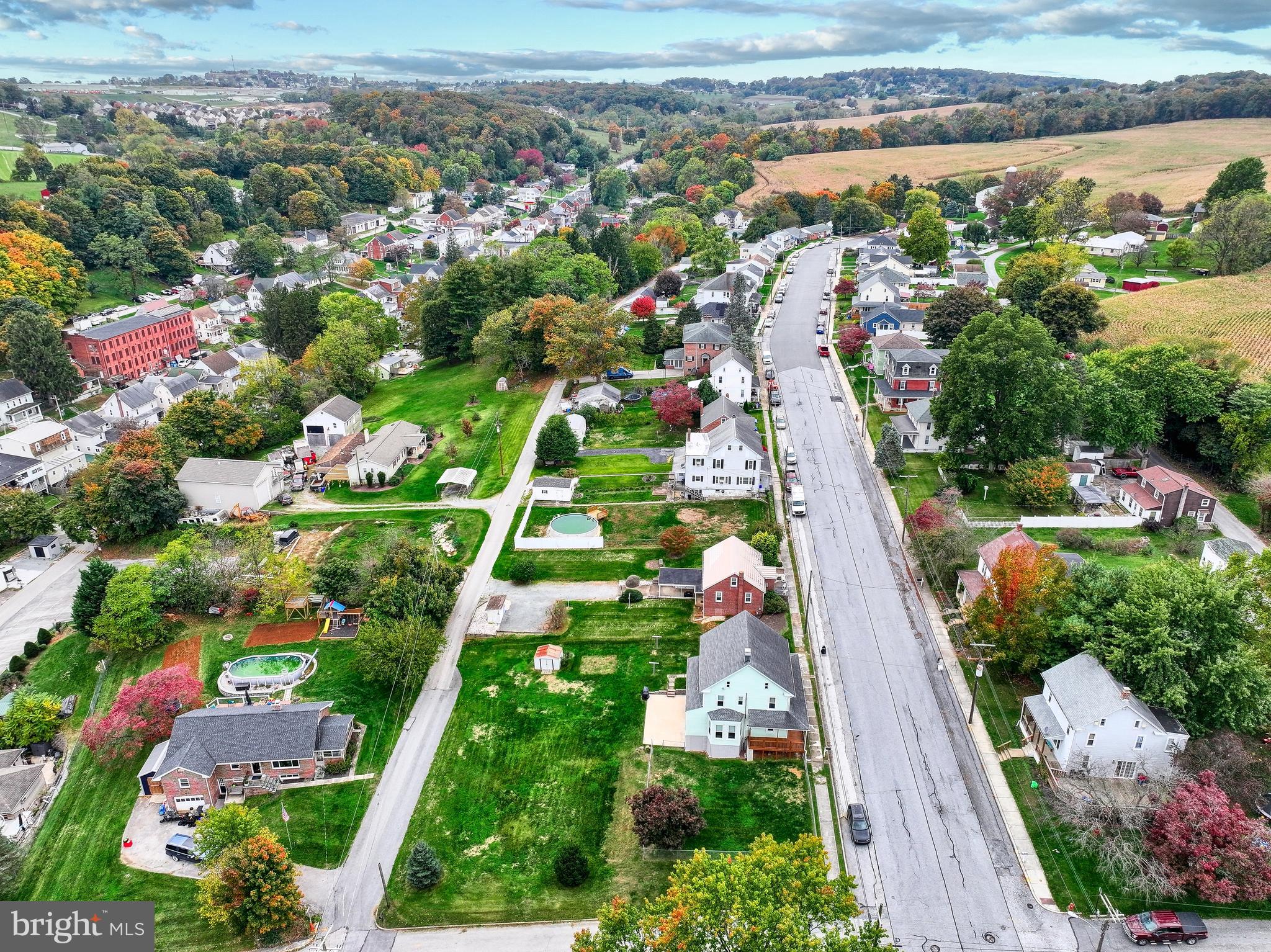 3 West High Street Windsor, PA 17366 - Photo 18 of 63 an aerial view of residential houses with outdoor space and river
