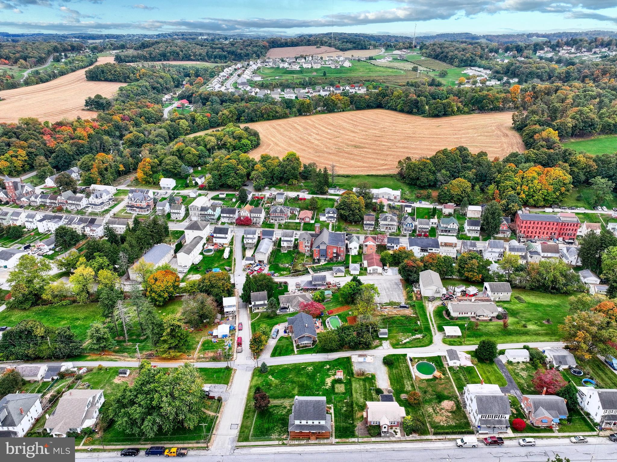 3 West High Street Windsor, PA 17366 - Photo 19 of 63 an aerial view of residential houses with outdoor space and street view