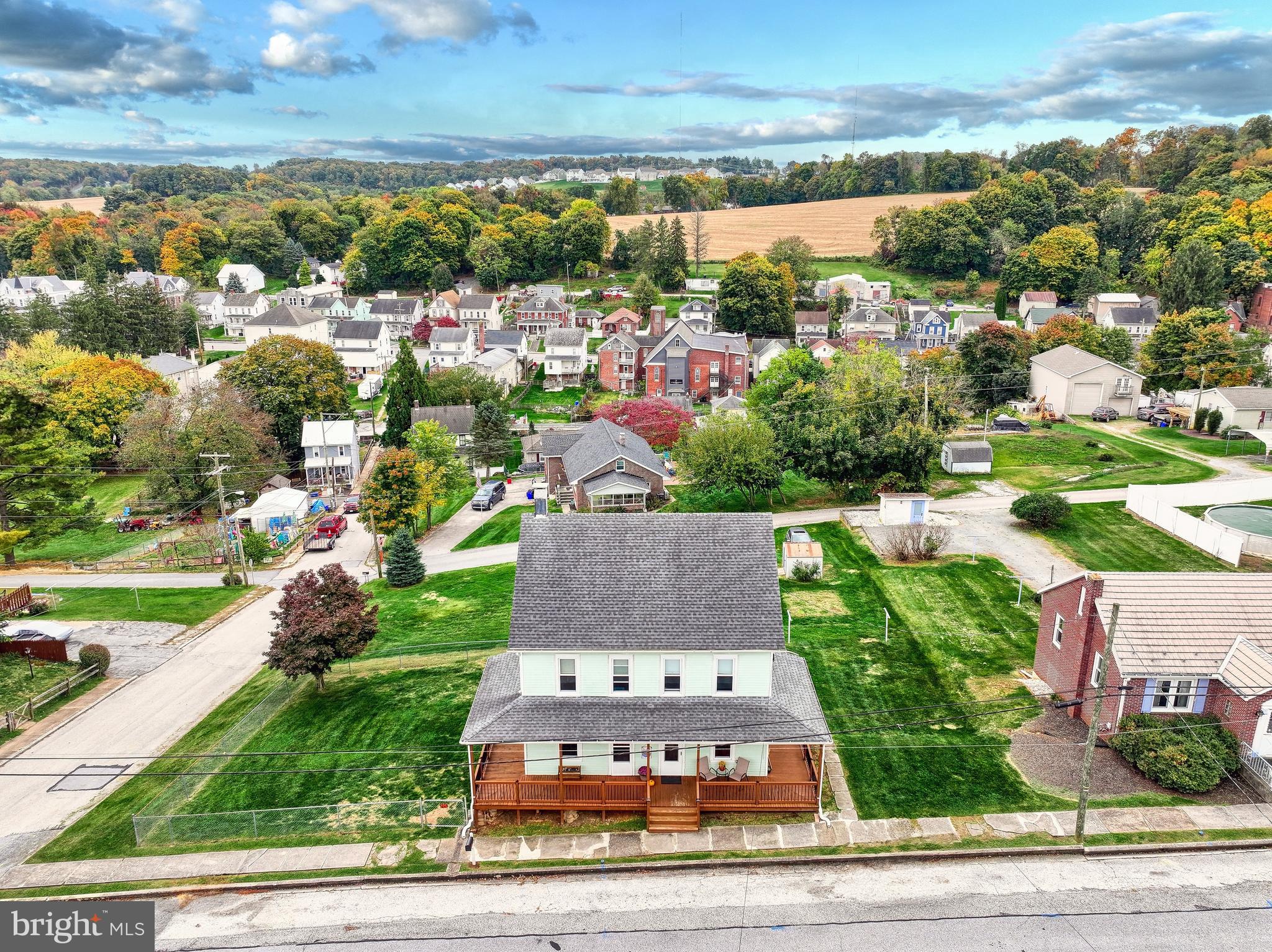 3 West High Street Windsor, PA 17366 - Photo 23 of 63 an aerial view of residential houses with outdoor space and street view