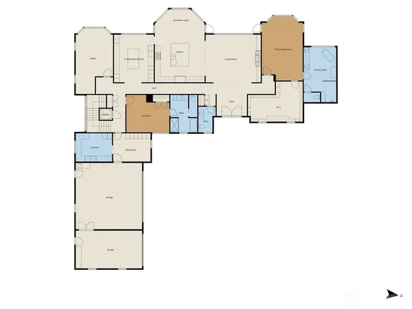 a picture of a floor plan