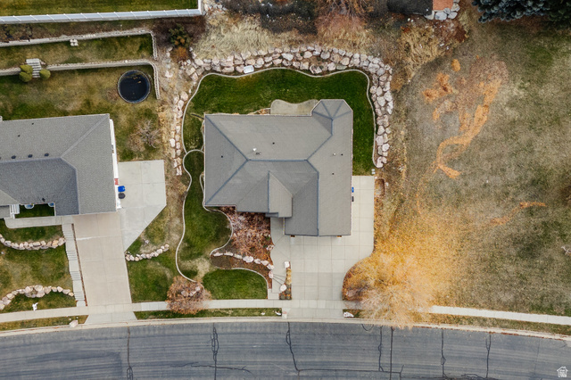 240 Bugle Way Providence, UT 84332 - Photo 14 of 15 Aerial perspective showcasing the property's distinct roofline
