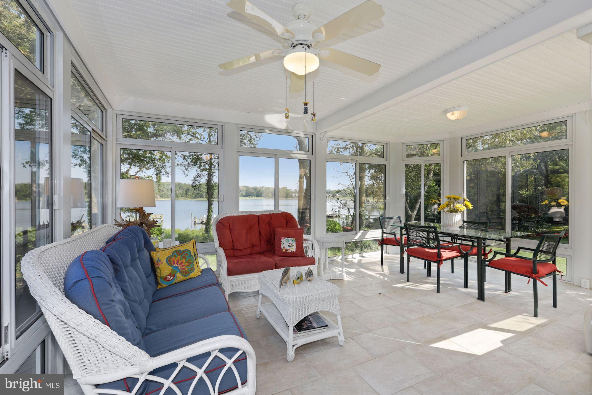 123 Riverview Drive Dagsboro, DE 19939 - Photo 16 of 55 Gorgeous Sunroom with Panoramic Water View