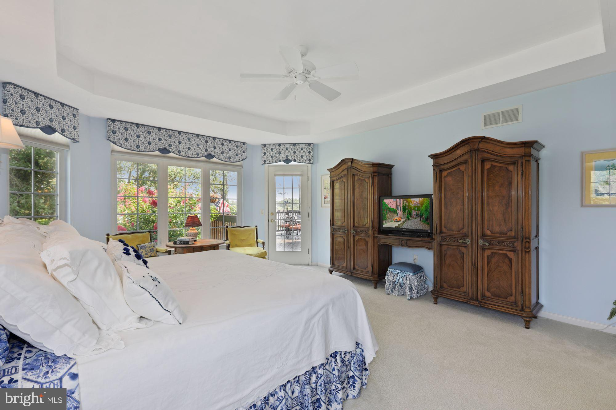 123 Riverview Drive Dagsboro, DE 19939 - Photo 26 of 55 Main Level Primary Suite | Personal Deck Access