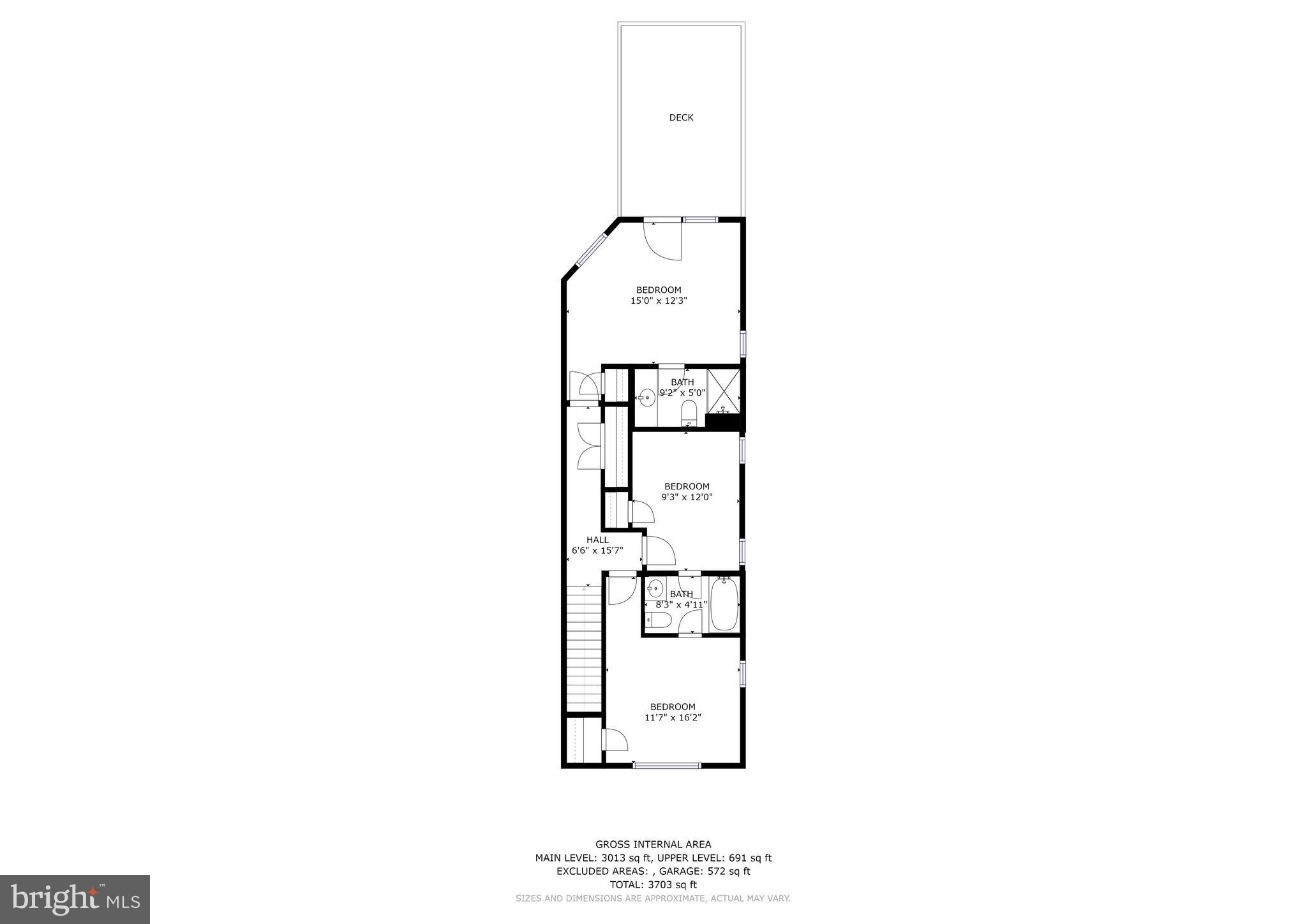 123 Riverview Drive Dagsboro, DE 19939 - Photo 47 of 55 Upper Level Floor Plan