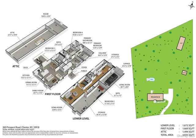 a front view of a house with a yard covered in snow