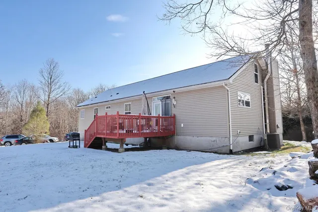 a view of outdoor space with seating area