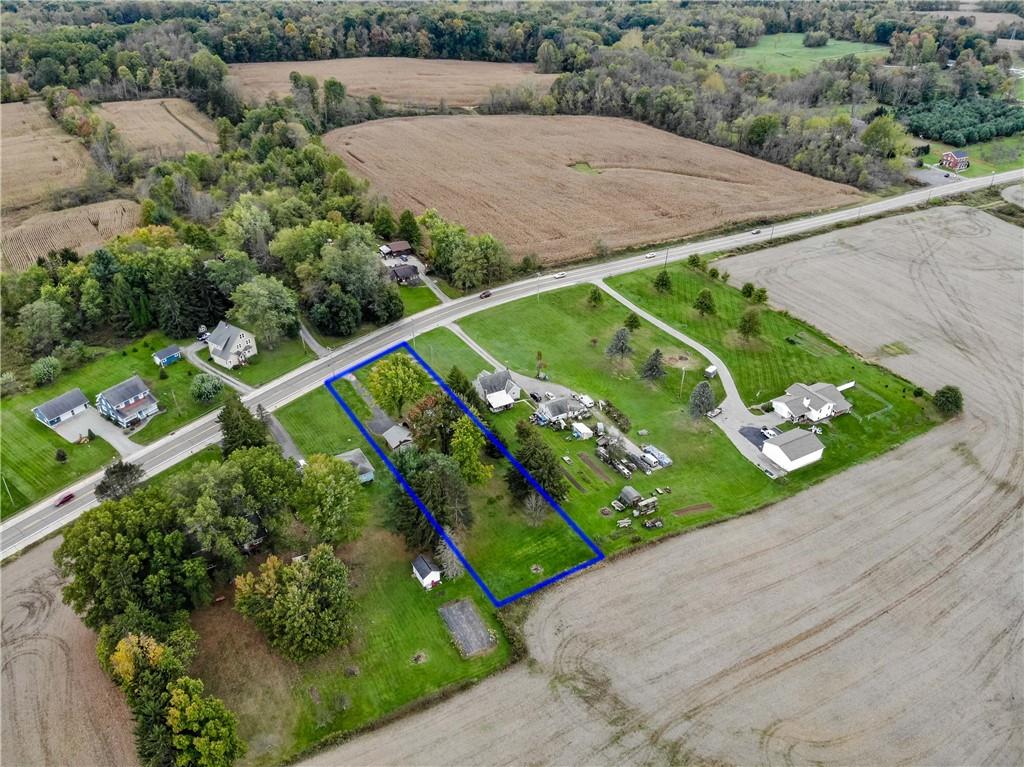 679 Mt Jackson Road New Castle, PA 16102 - Photo 2 of 14 an aerial view of a tennis ground with large trees