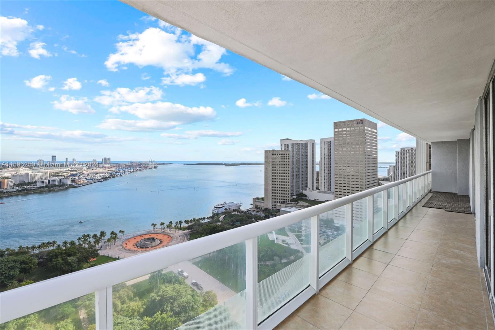 50 Biscayne Boulevard, Unit 3102 Miami, FL 33132 - Photo 29 of 43 a view of city from a balcony