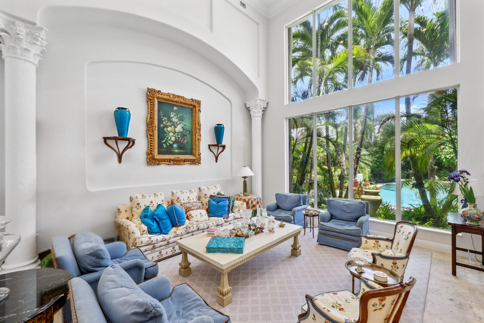 1018 Grand Court Highland Beach, FL 33487 - Photo 10 of 70 a living room with patio furniture and a large window