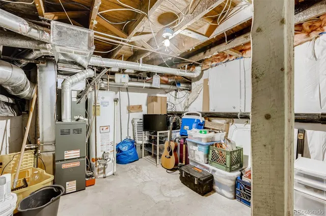 a view of storage and utility room