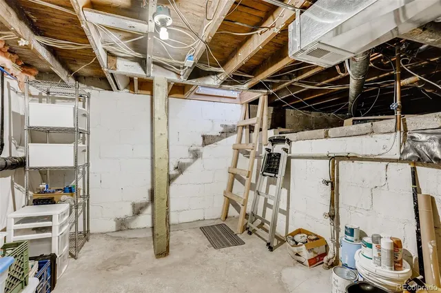 a view of a storage room