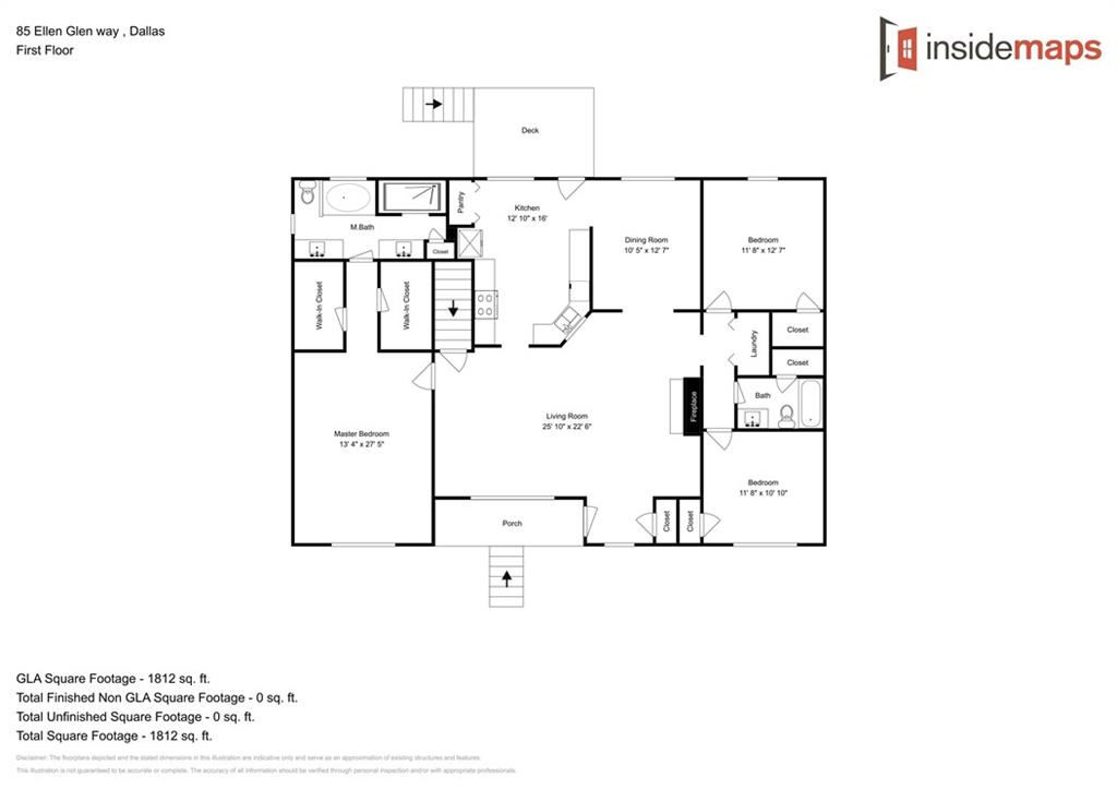 85 Ellen Glen Way Dallas, GA 30132 - Photo 21 of 21 a picture of floor plan