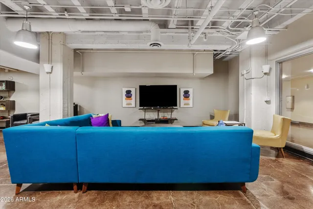 a room with furniture and view