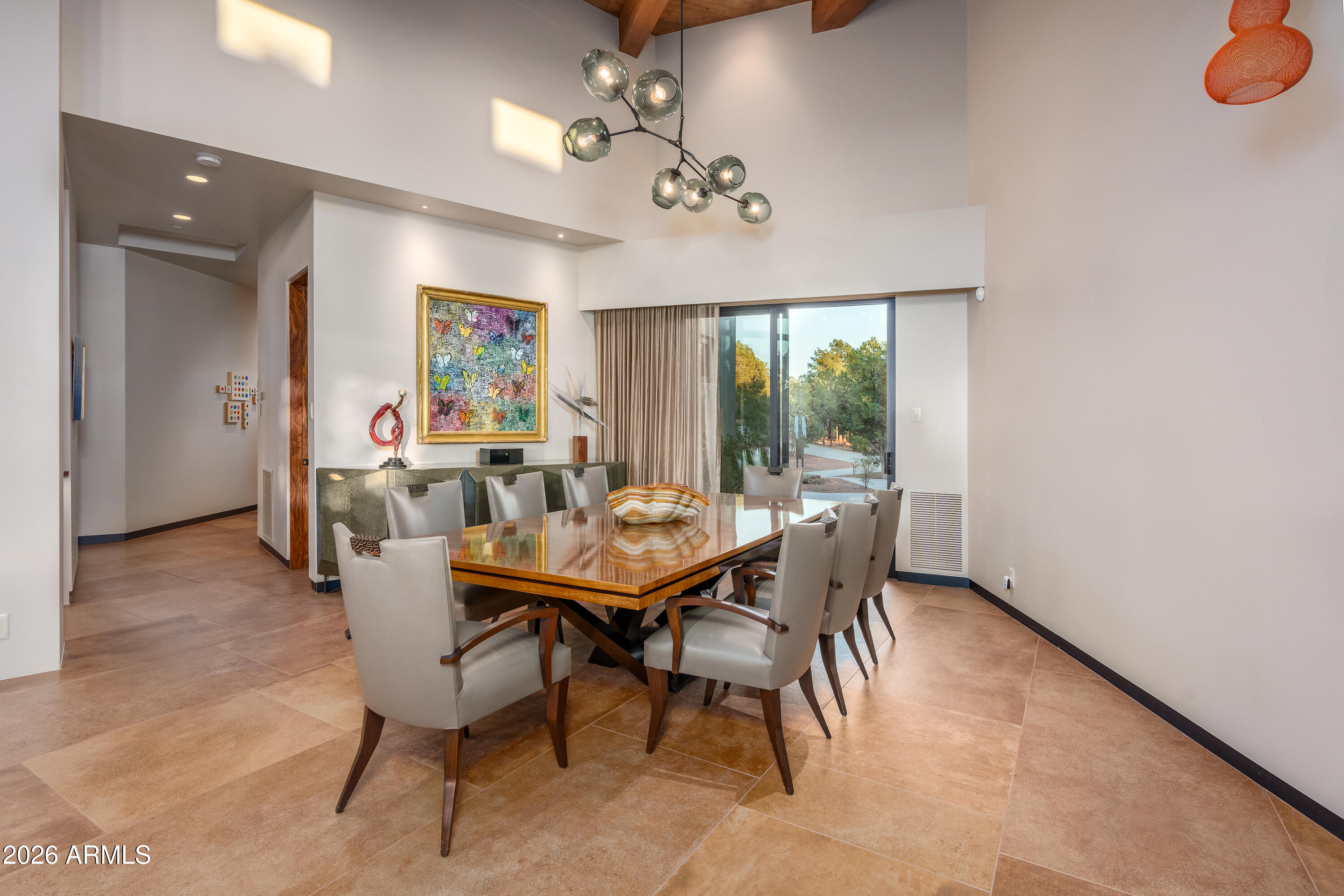 120 Paisano Road Sedona, AZ 86336 - Photo 20 of 52 a view of a dining room with furniture window and outside view