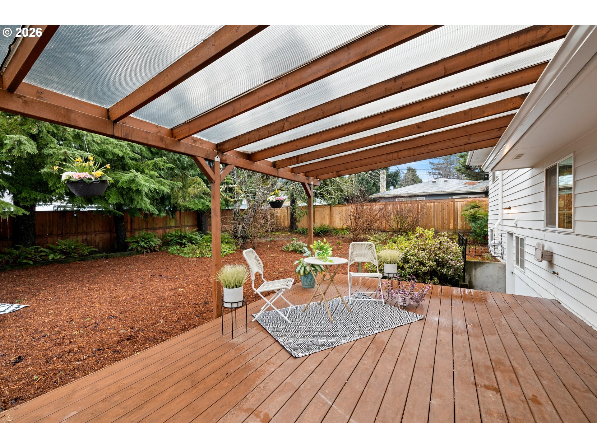 1744 Northeast 153rd Place Portland, OR 97230 - Photo 27 of 33 a view of a backyard with sitting area