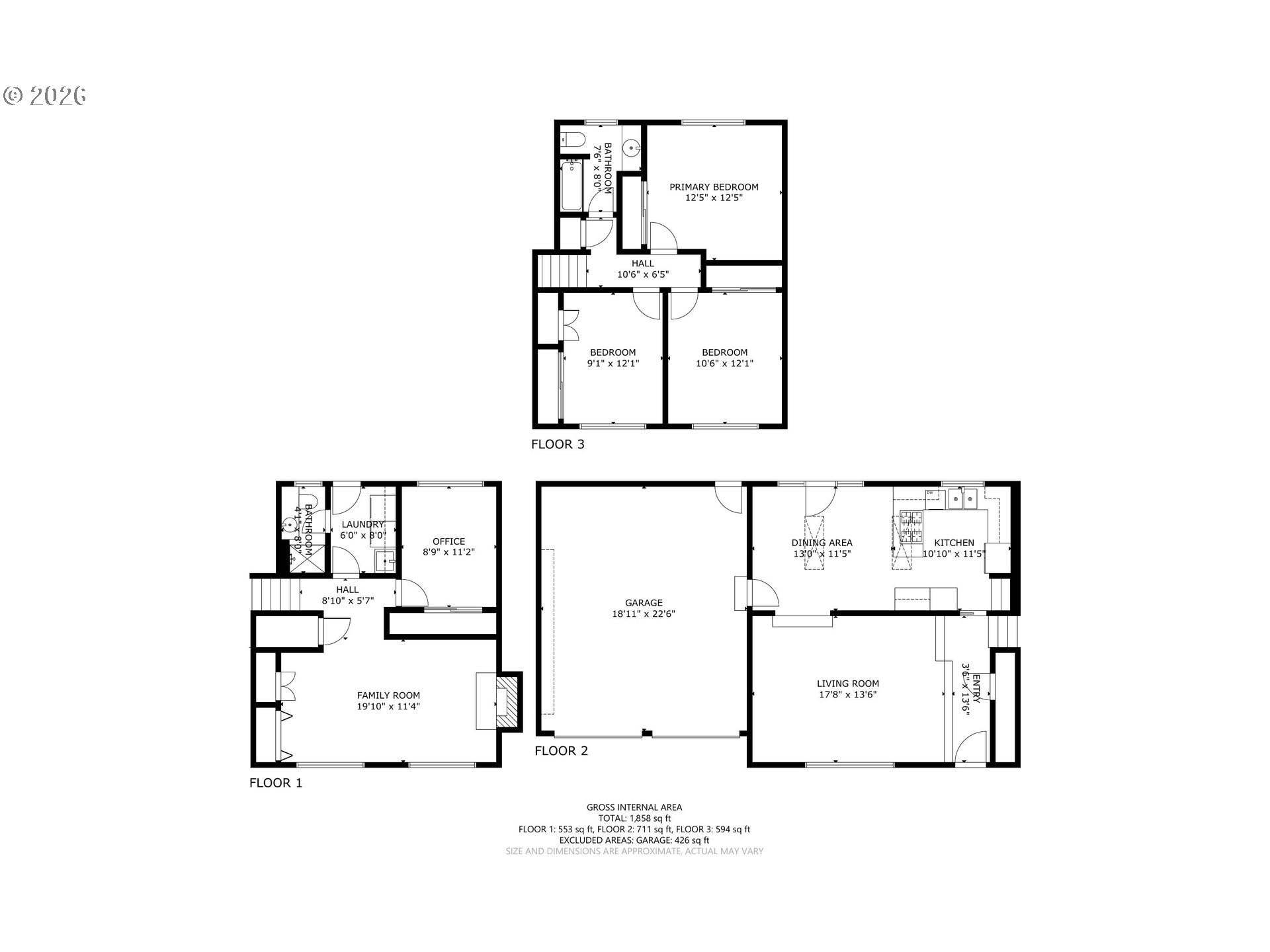 1744 Northeast 153rd Place Portland, OR 97230 - Photo 31 of 33 a picture of a floor plan