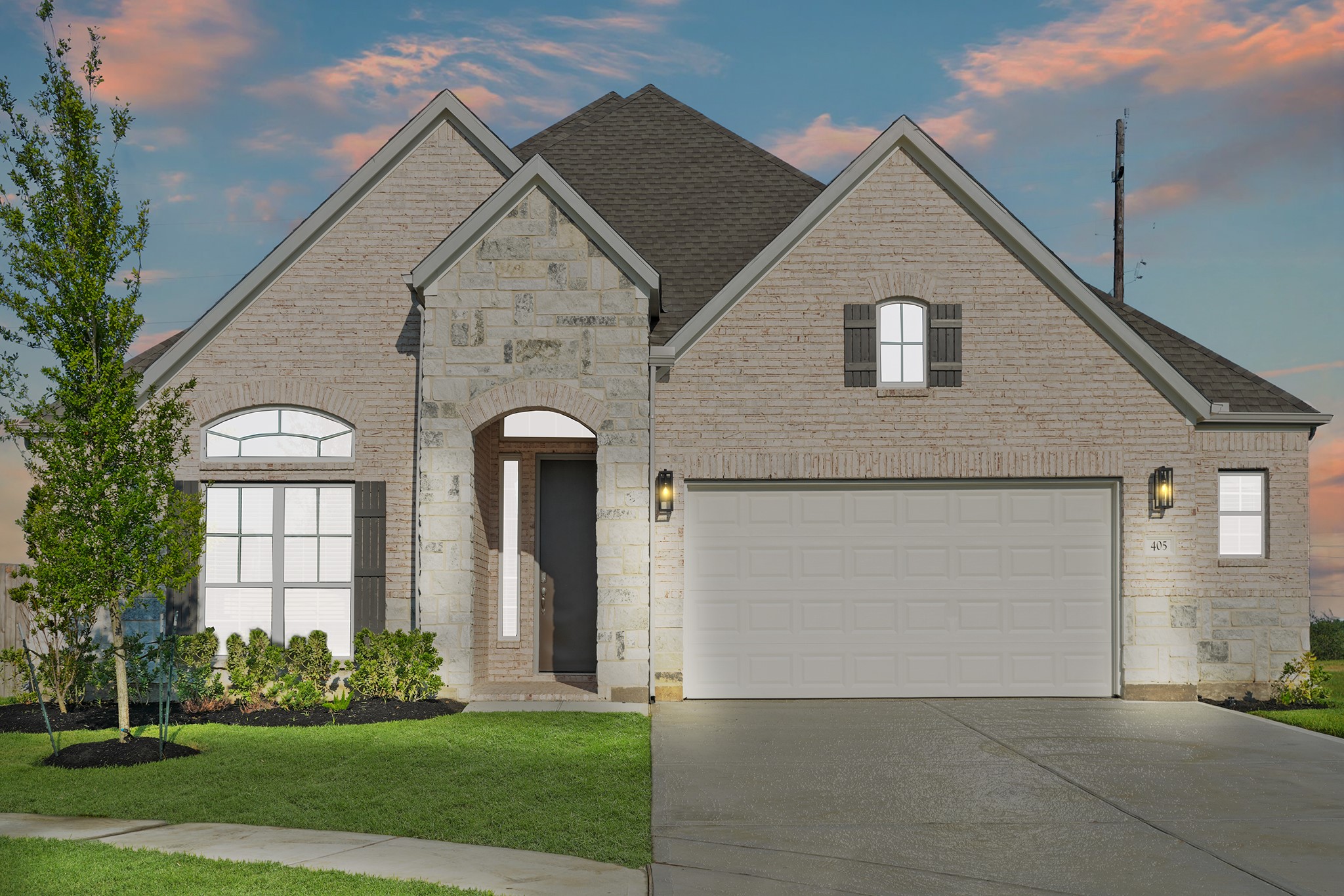 405 Hampton Edge Lane Waller, TX 77484 - Photo 1 of 45 a front view of a house with a yard