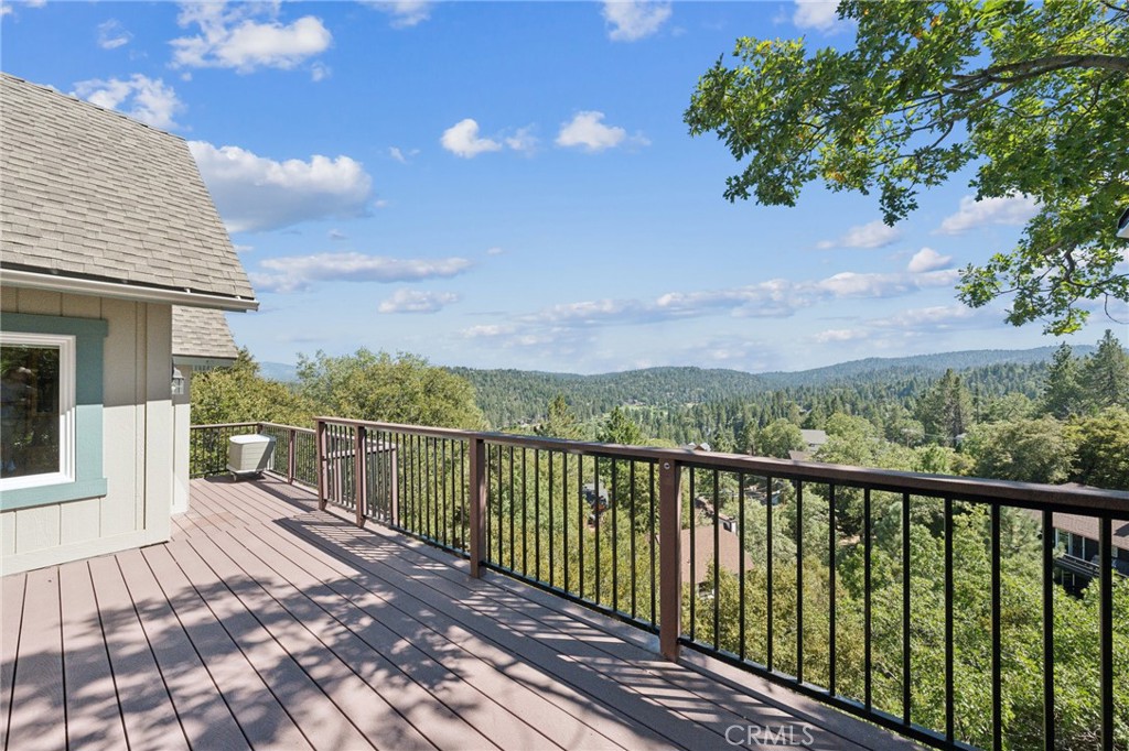 845 Sonoma Drive Lake Arrowhead, CA 92352 - Photo 5 of 49 a view of a wooden street from a balcony