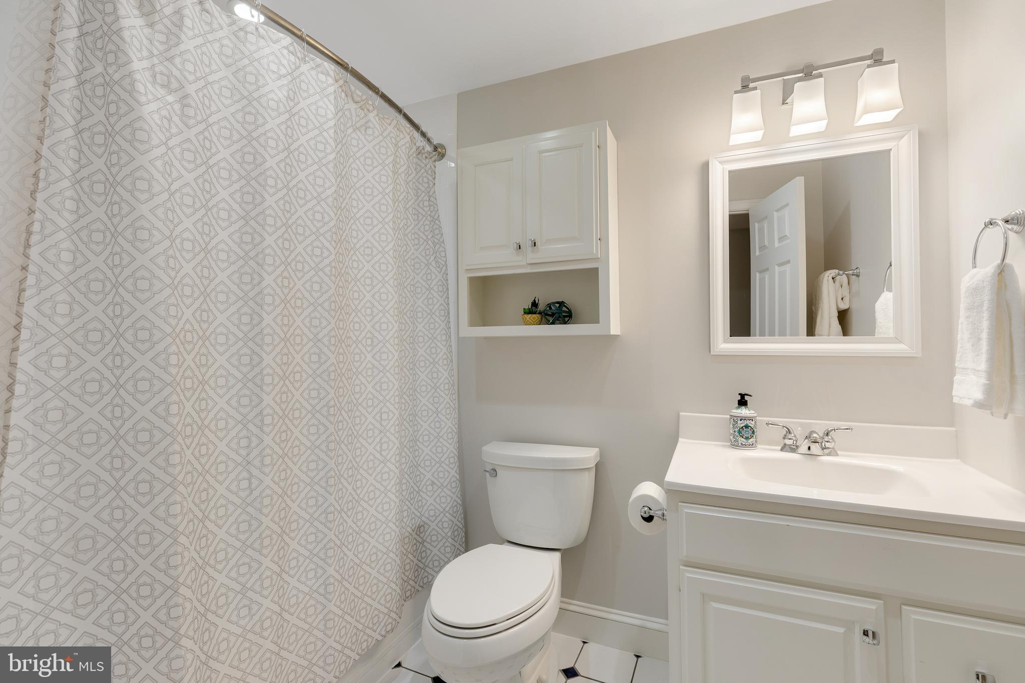6443 Linway Terrace McLean, VA 22101 - Photo 35 of 53 a bathroom with a sink a toilet and shower