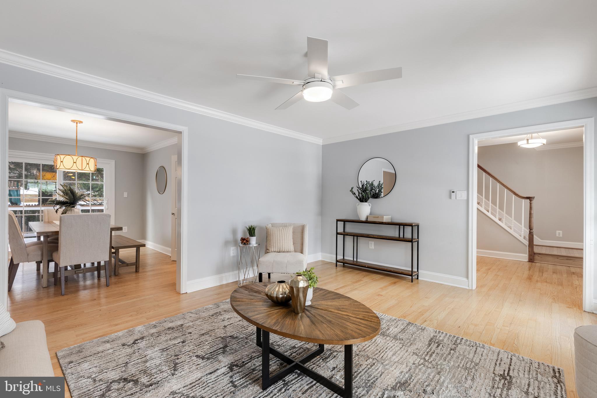 6443 Linway Terrace McLean, VA 22101 - Photo 6 of 53 a living room with furniture and a wooden floor