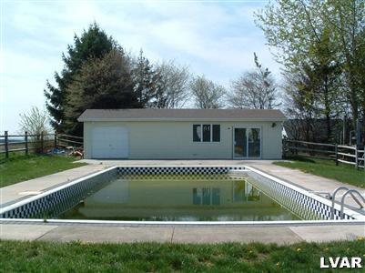 Inground Pool and Cabana with kitchen