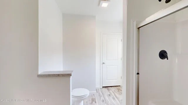 a bathroom with a toilet