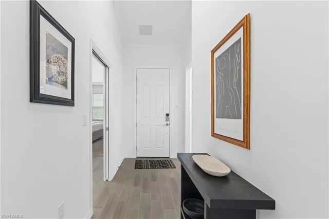 a workspace with furniture and a window