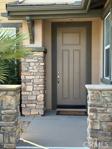 a view of front door of house